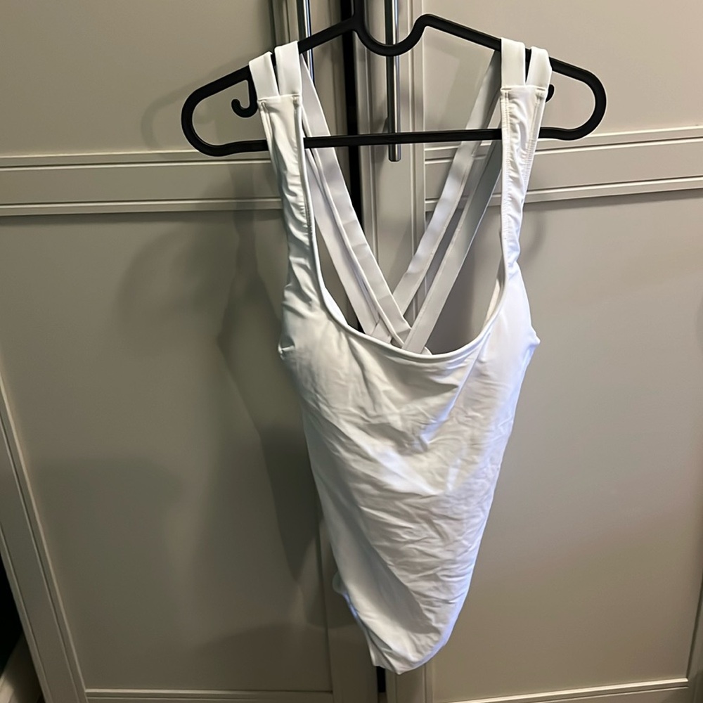 White one piece women’s swimsuit